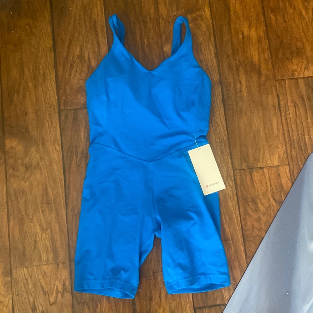 lululemon athletica Bright Blue One-Piece Athletic Romper